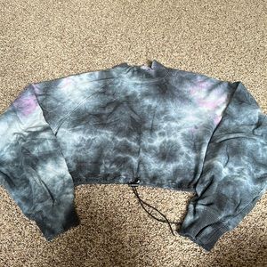 Aeropostale cropped Sweat shirt with draw string waist